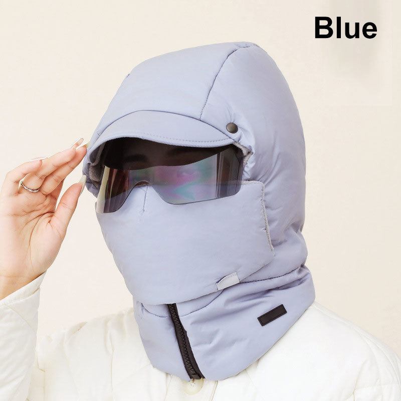 Winddichte, voll abdeckende Outdoor-Reitmaske mit Schutzbrille