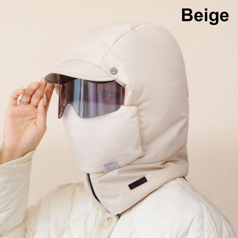 Winddichte, voll abdeckende Outdoor-Reitmaske mit Schutzbrille