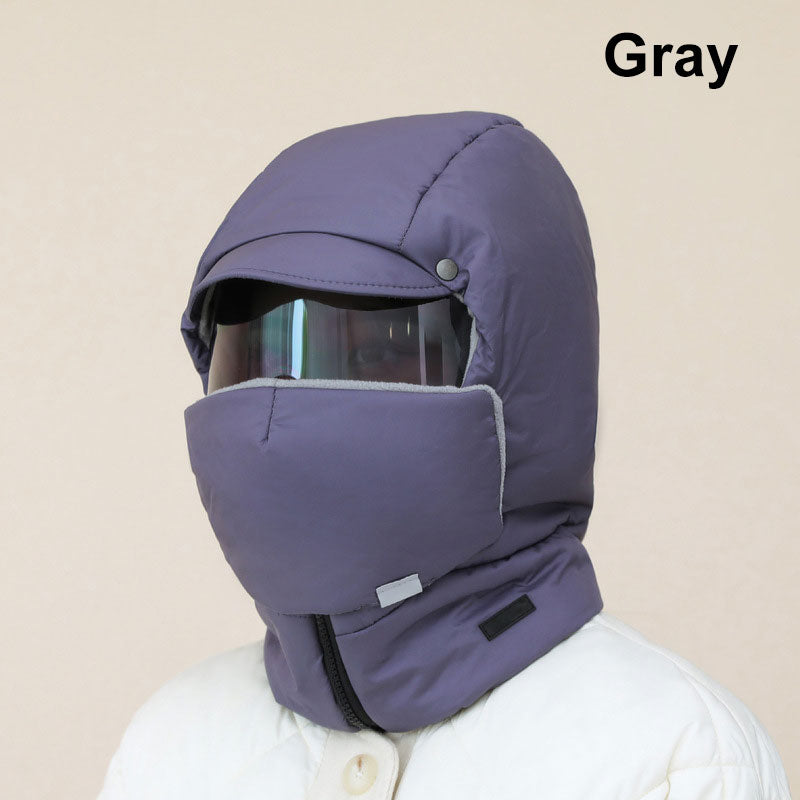 Winddichte, voll abdeckende Outdoor-Reitmaske mit Schutzbrille