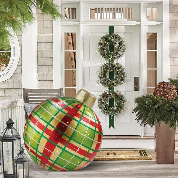 GlowSphere – Outdoor Weihnachts-PVC-Aufblasbare Dekokugel