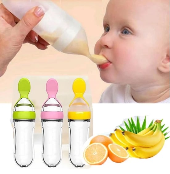 Zusammendrückbare Baby-Löffelflasche (3 Stück)