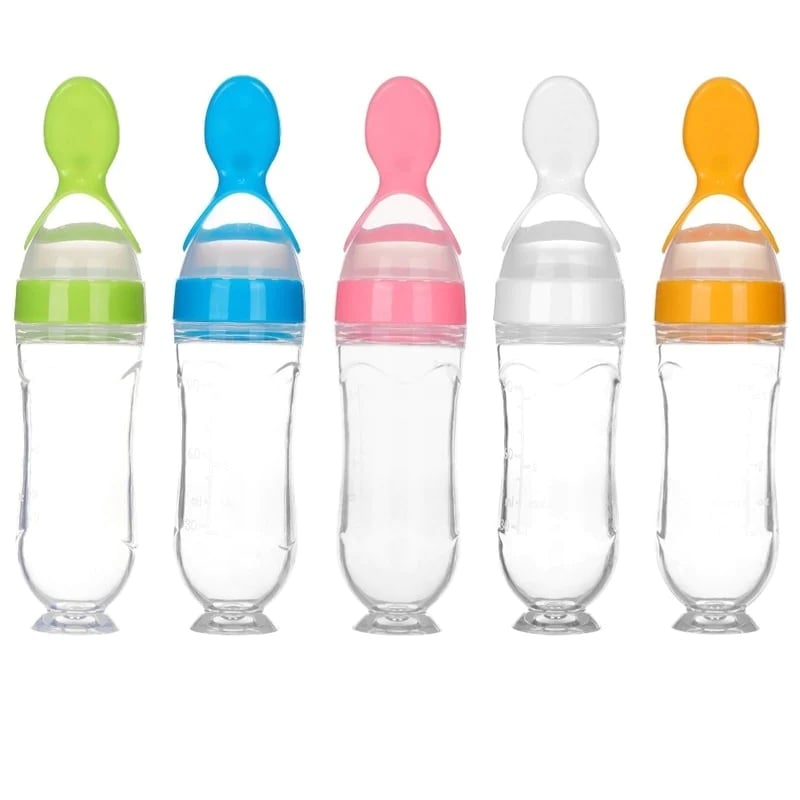 Zusammendrückbare Baby-Löffelflasche (3 Stück)