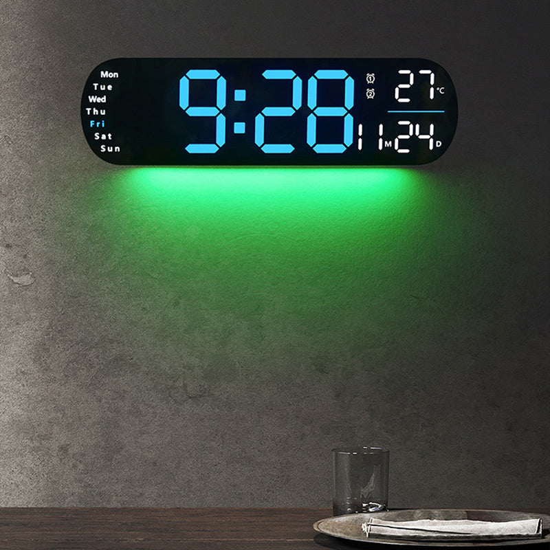 SmartTime LED-Wanduhr – Zeit, Datum & Temperatur auf einen Blick | 50% Rabatt!