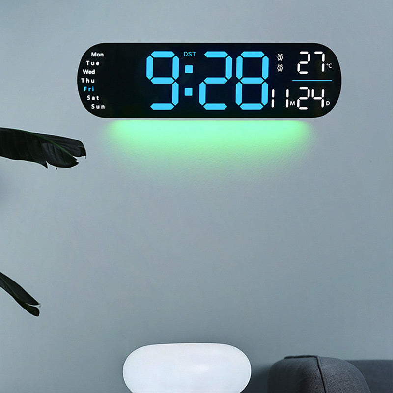 SmartTime LED-Wanduhr – Zeit, Datum & Temperatur auf einen Blick | 50% Rabatt!