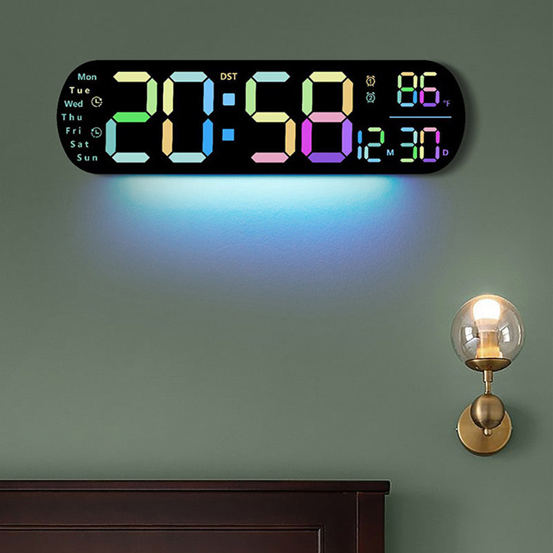 SmartTime LED-Wanduhr – Zeit, Datum & Temperatur auf einen Blick | 50% Rabatt!