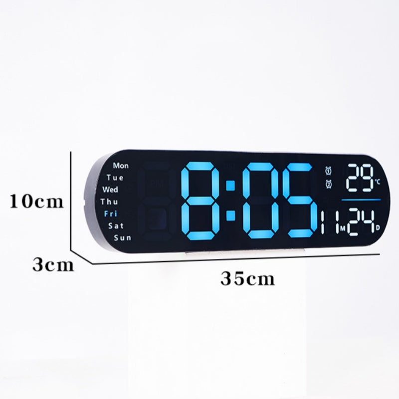 SmartTime LED-Wanduhr – Zeit, Datum & Temperatur auf einen Blick | 50% Rabatt!
