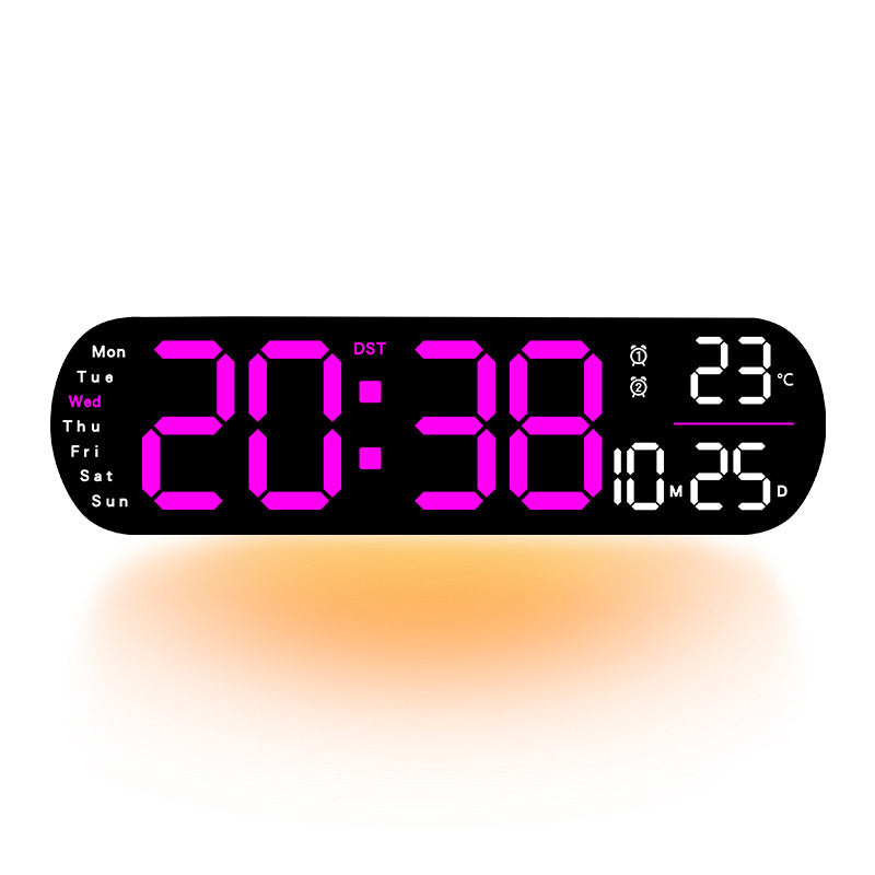 SmartTime LED-Wanduhr – Zeit, Datum & Temperatur auf einen Blick | 50% Rabatt!