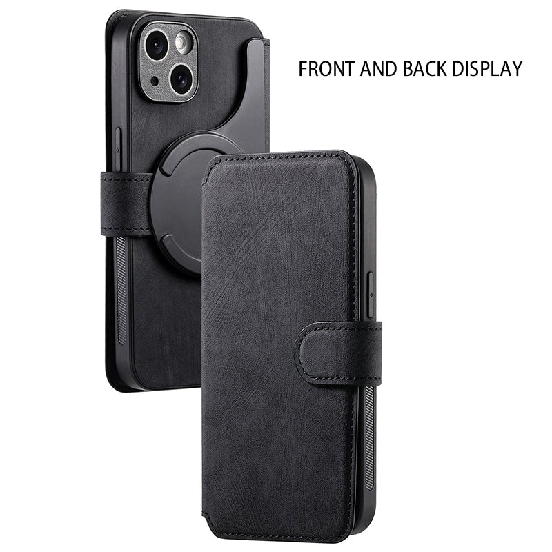 MagnoCase™ 3-in-1 Leder-Etui – Abnehmbar, Magnetisch & Rundum-Schutz für dein Handy
