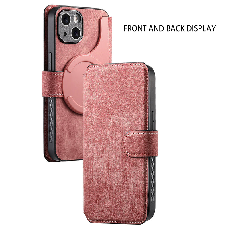 MagnoCase™ 3-in-1 Leder-Etui – Abnehmbar, Magnetisch & Rundum-Schutz für dein Handy
