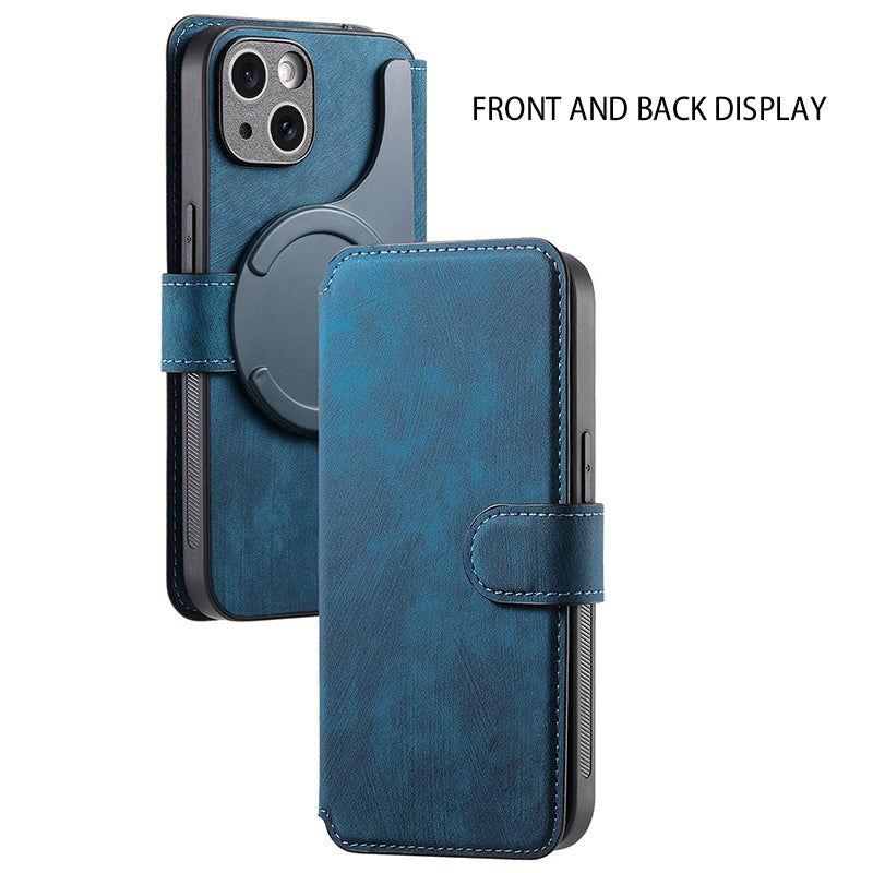 MagnoCase™ 3-in-1 Leder-Etui – Abnehmbar, Magnetisch & Rundum-Schutz für dein Handy