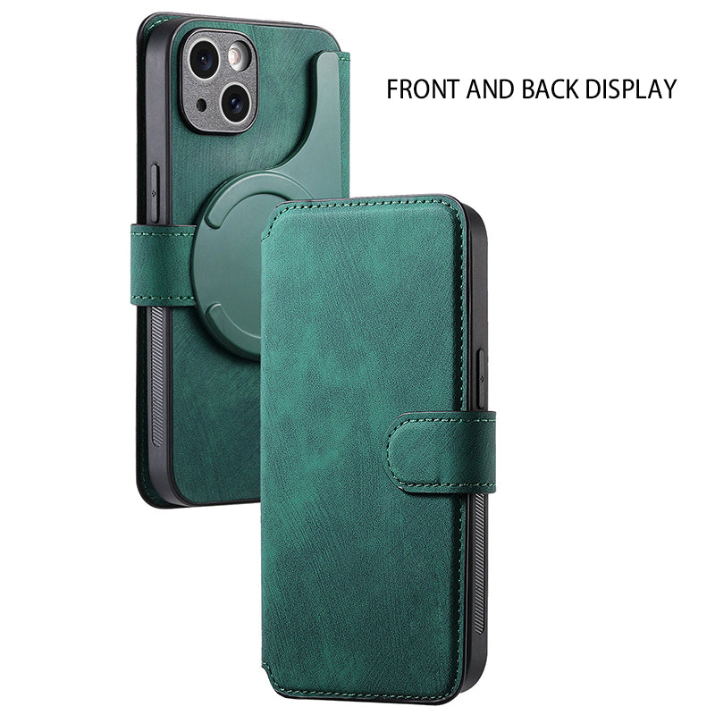 MagnoCase™ 3-in-1 Leder-Etui – Abnehmbar, Magnetisch & Rundum-Schutz für dein Handy