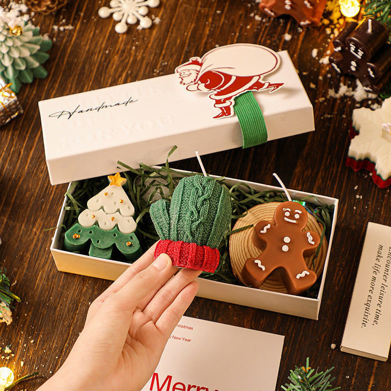 FestiveGlow – Weihnachtsduft-Kerzen-Set im Geschenkbox