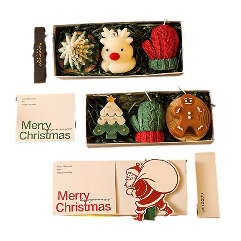 FestiveGlow – Weihnachtsduft-Kerzen-Set im Geschenkbox