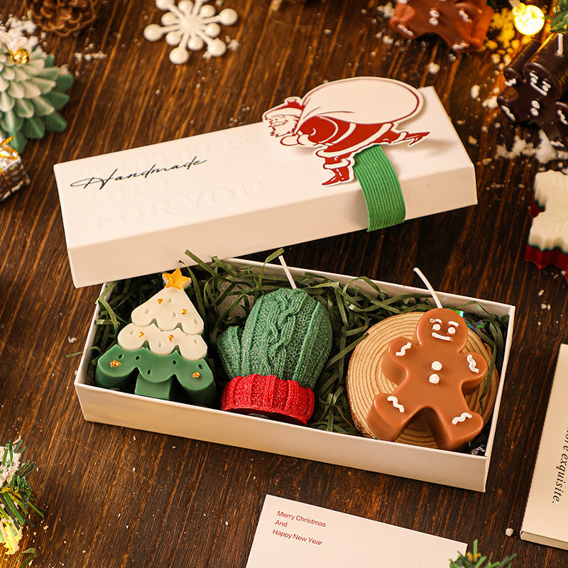 FestiveGlow – Weihnachtsduft-Kerzen-Set im Geschenkbox