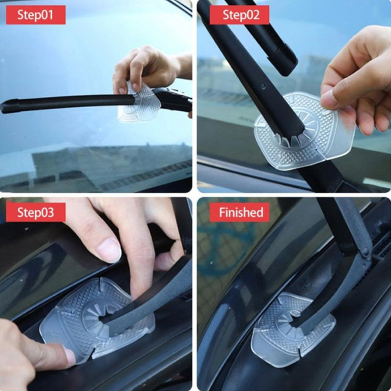 AutoShield – 4 Stück - Silikonabdeckung für Scheibenwischerarm-Löcher