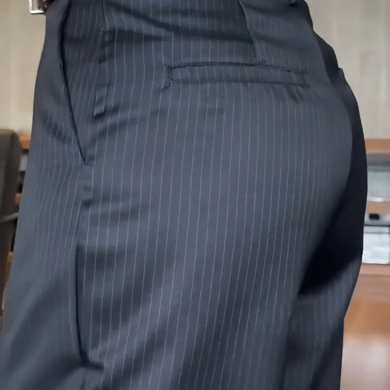 Lior - Frauen Hohe Taille Lässig Gerade Blazer Hose