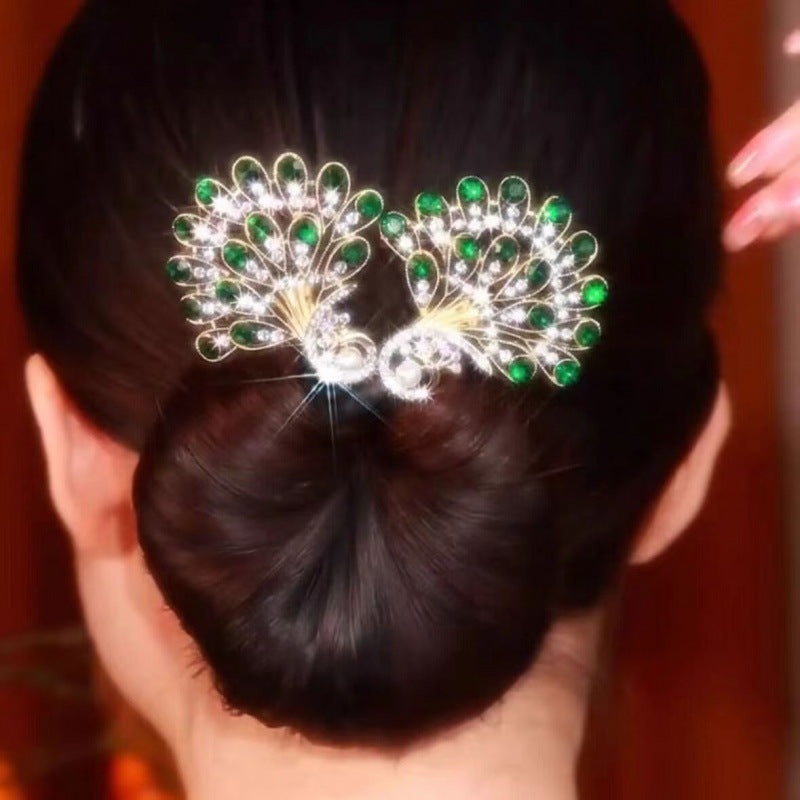 Variant image for Vintage Haaraccessoire - Exquisites Pfauendesign für Eleganz und Stil-2