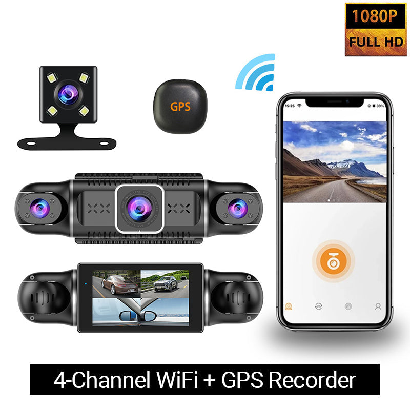 Variant image for 4-Kanal 1080P Auto-Recorder - Klare Videoaufnahmen & Rundumschutz-2