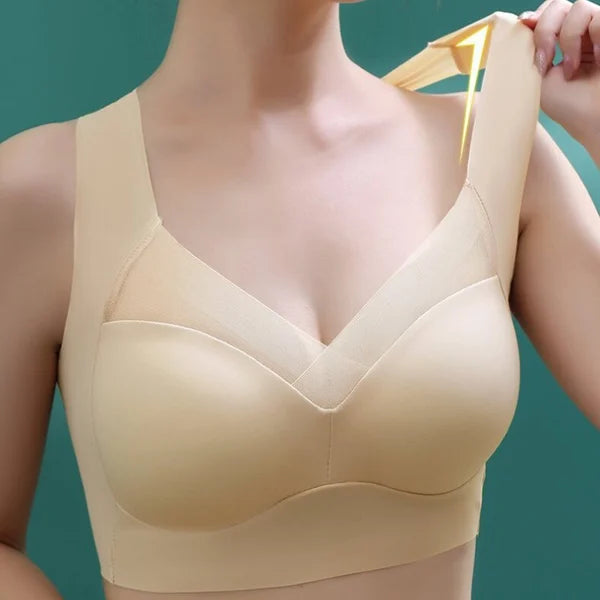 Push Up BH Ohne Bügel - Nahtloser Komfort für Große Größen