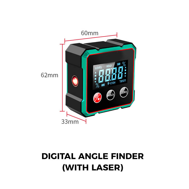 AnglePro™ Digitaler Winkelmesser mit Magnet & Laser