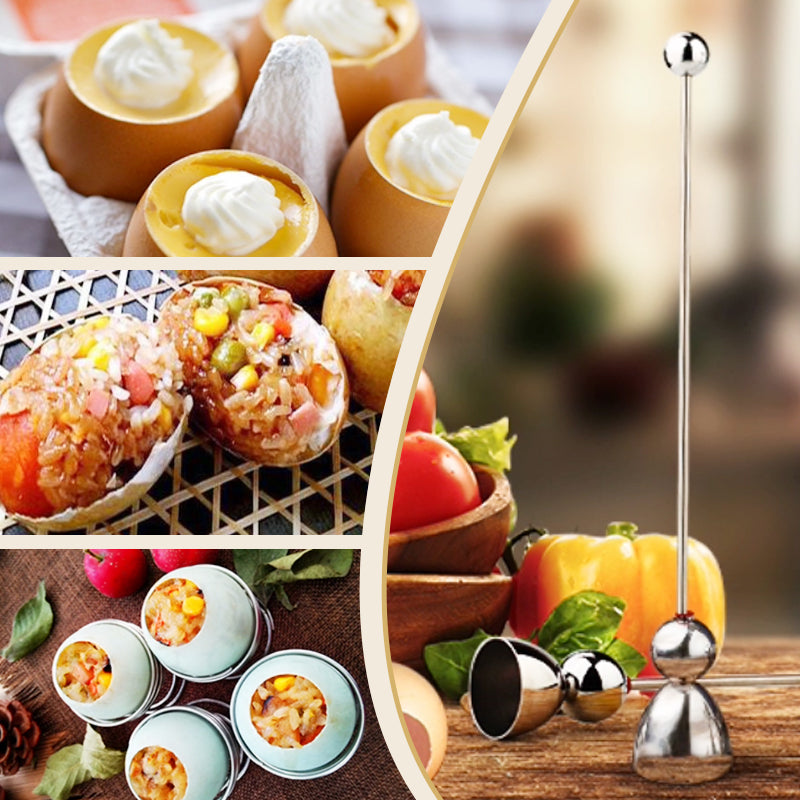 EggMaster™ – Eieraufschneider aus Edelstahl | 1+2 GRATIS