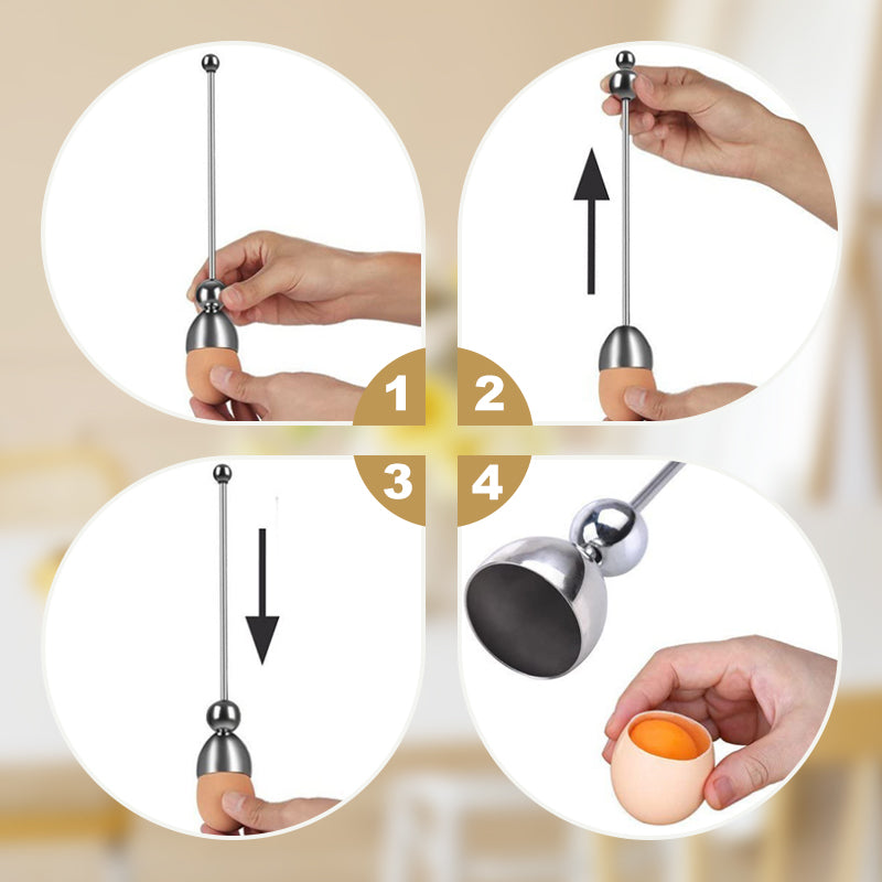 EggMaster™ – Eieraufschneider aus Edelstahl | 1+2 GRATIS