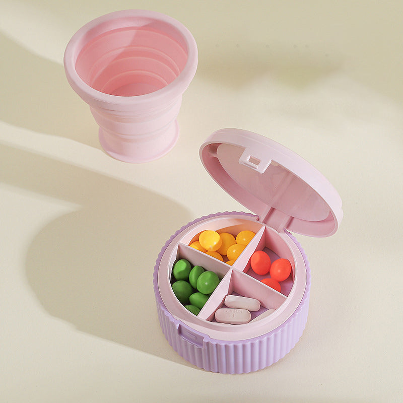 SipnStash™ – Pillenbox - Immer Wasser & Medikamente griffbereit | 1+2 GRATIS