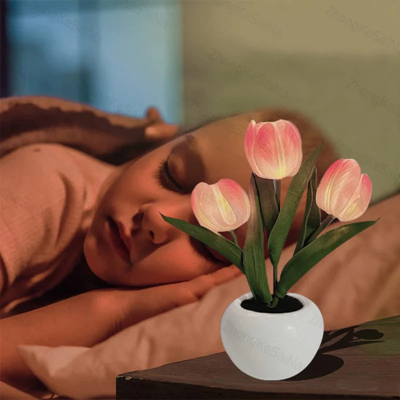 LumaBloom – LED Tulpen Nachtlicht-Tischlampe