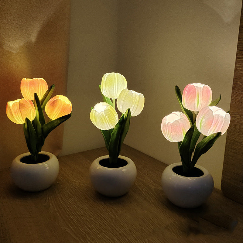 LumaBloom – LED Tulpen Nachtlicht-Tischlampe