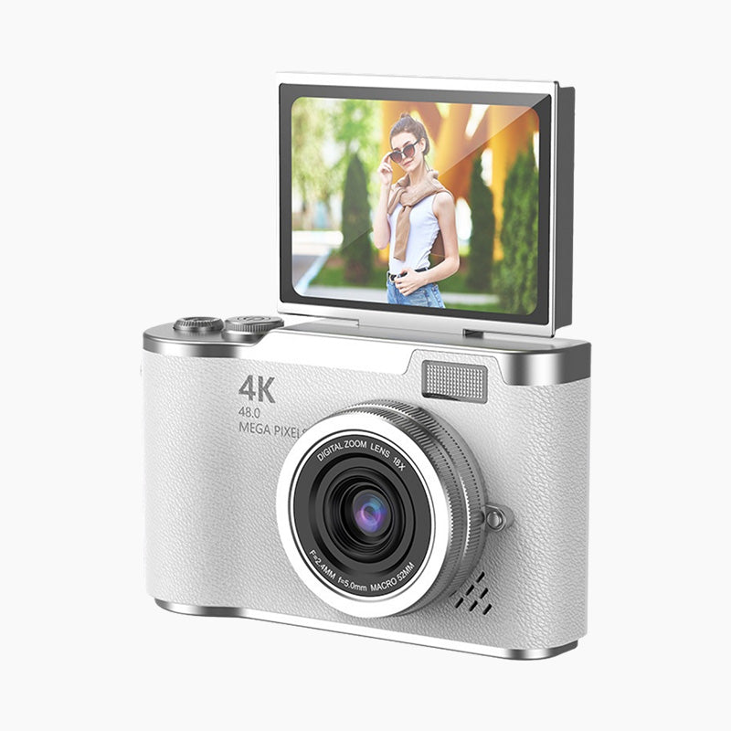 VisionFlip™ 4K HD Digitalkamera mit Schwenkbarem Bildschirm