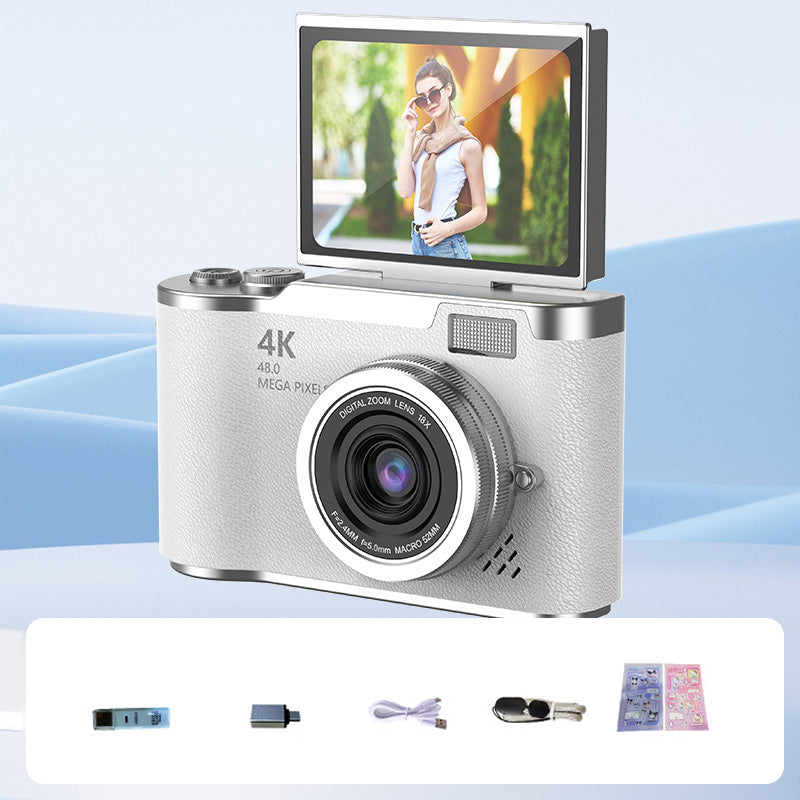 VisionFlip™ 4K HD Digitalkamera mit Schwenkbarem Bildschirm