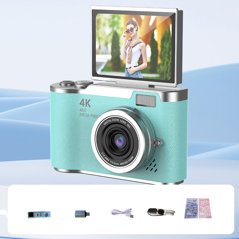 VisionFlip™ 4K HD Digitalkamera mit Schwenkbarem Bildschirm