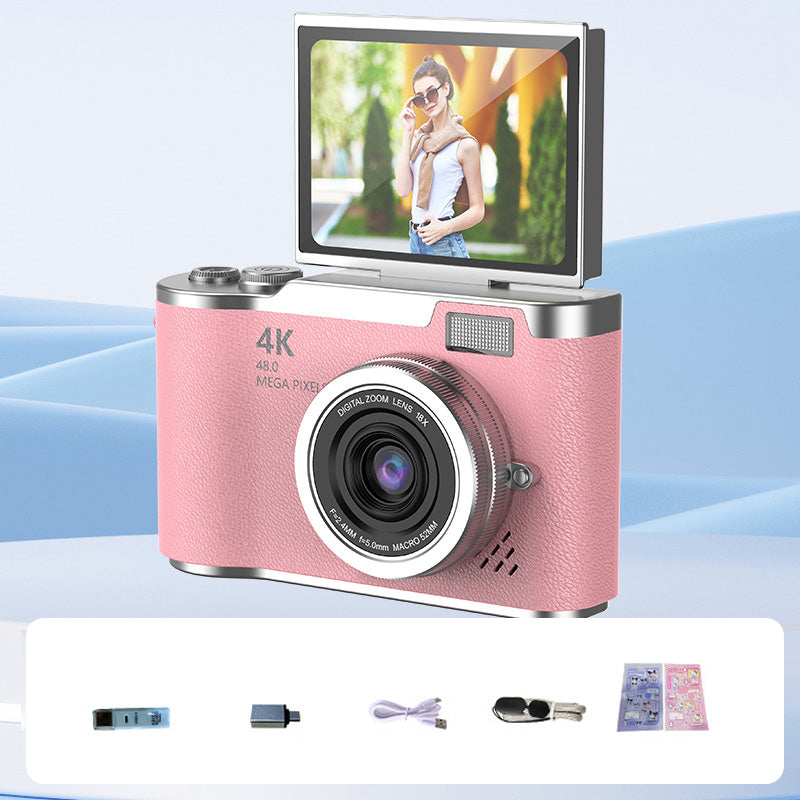 VisionFlip™ 4K HD Digitalkamera mit Schwenkbarem Bildschirm