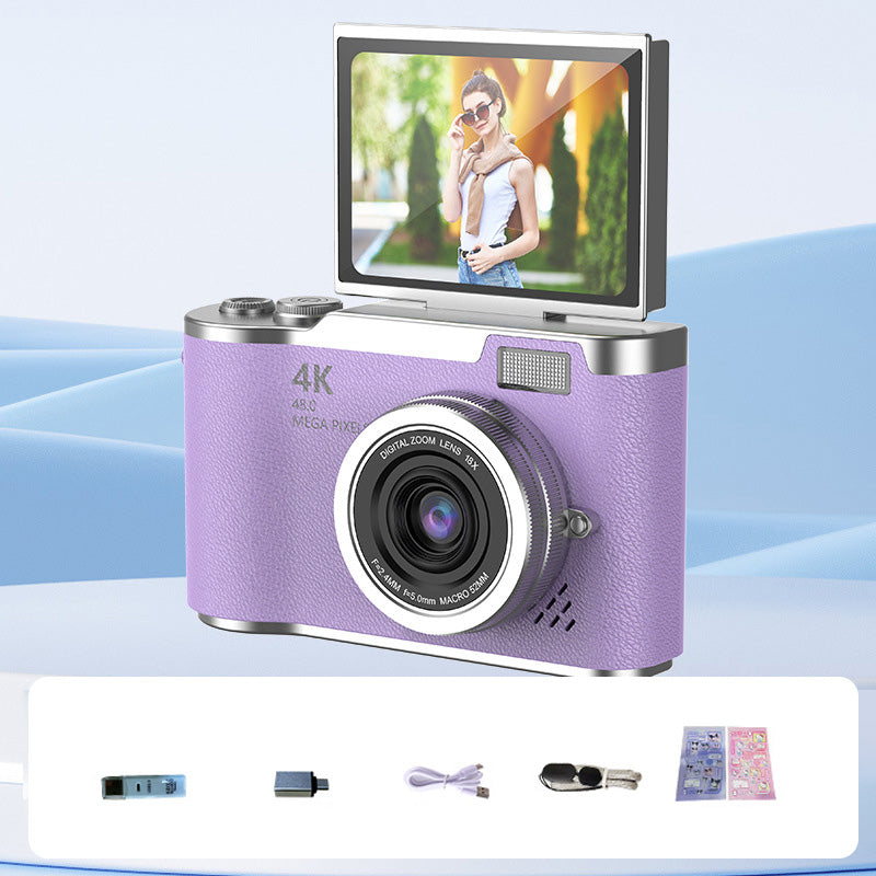 VisionFlip™ 4K HD Digitalkamera mit Schwenkbarem Bildschirm
