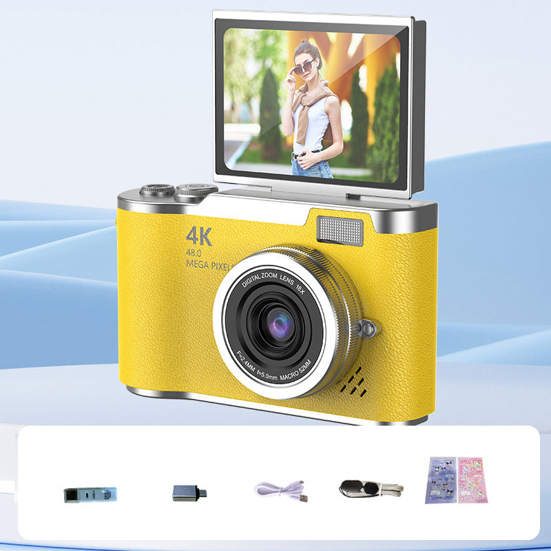 VisionFlip™ 4K HD Digitalkamera mit Schwenkbarem Bildschirm