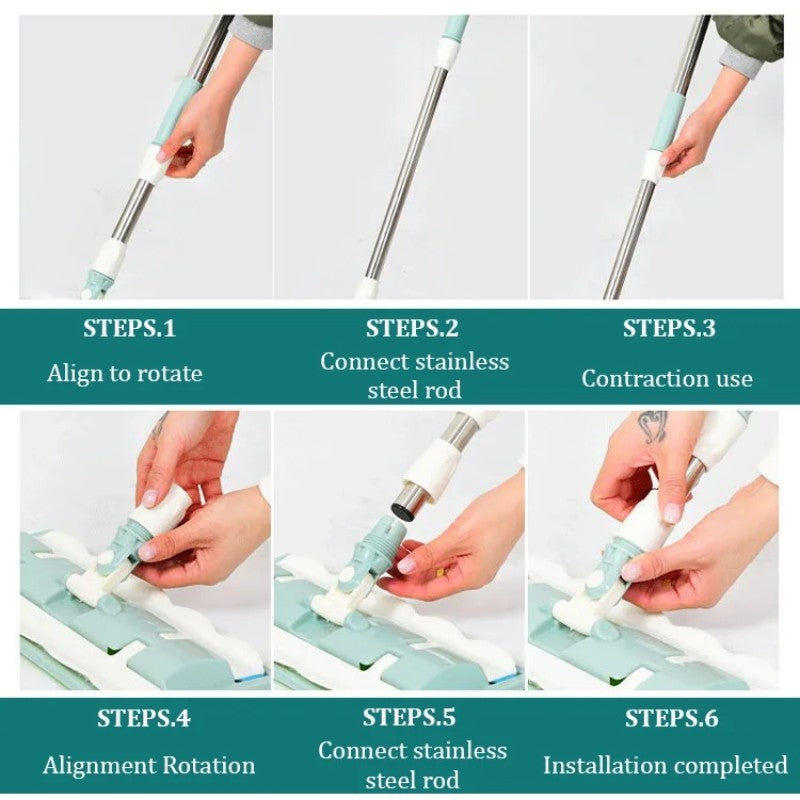 EasyWisch™ – Der smarte Flachmopp für müheloses Reinigen | 50% RABATT