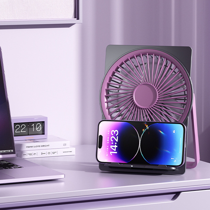 Ultraflacher, wiederaufladbarer Mini-Ventilator mit USB-Anschluss