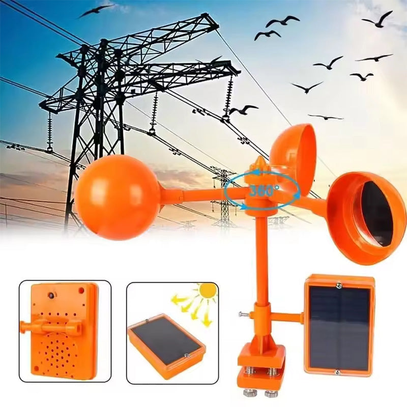 Vogelscheuchen-Reflektor & Windmaschine mit Sound