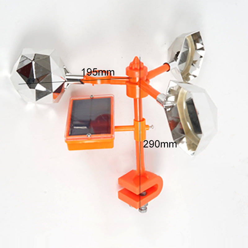 Vogelscheuchen-Reflektor & Windmaschine mit Sound