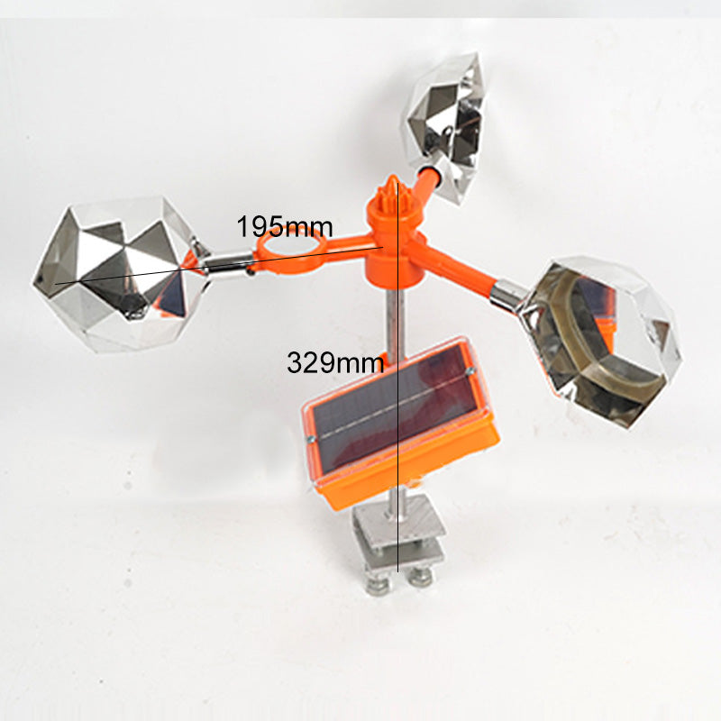 Vogelscheuchen-Reflektor & Windmaschine mit Sound