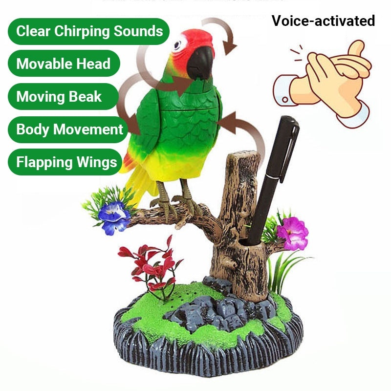 ChirpJoy™ – Interaktives Spielzeug mit sprachaktiviertem, zwitscherndem Vogel für stundenlangen Spaß