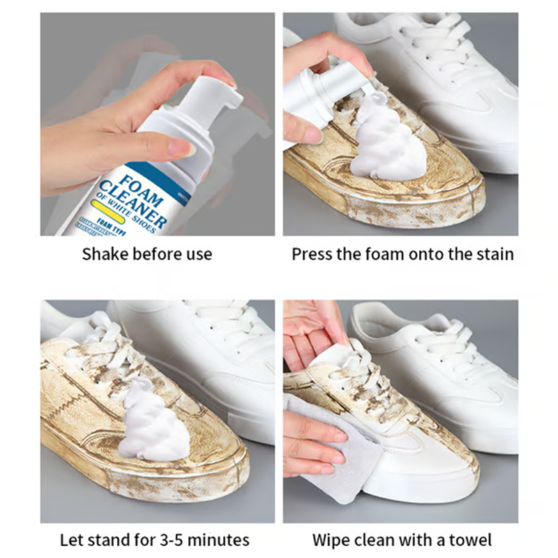 Tragbarer Universal-Schaumreiniger ohne Spülung für Schuhe | 1+1 GRATIS