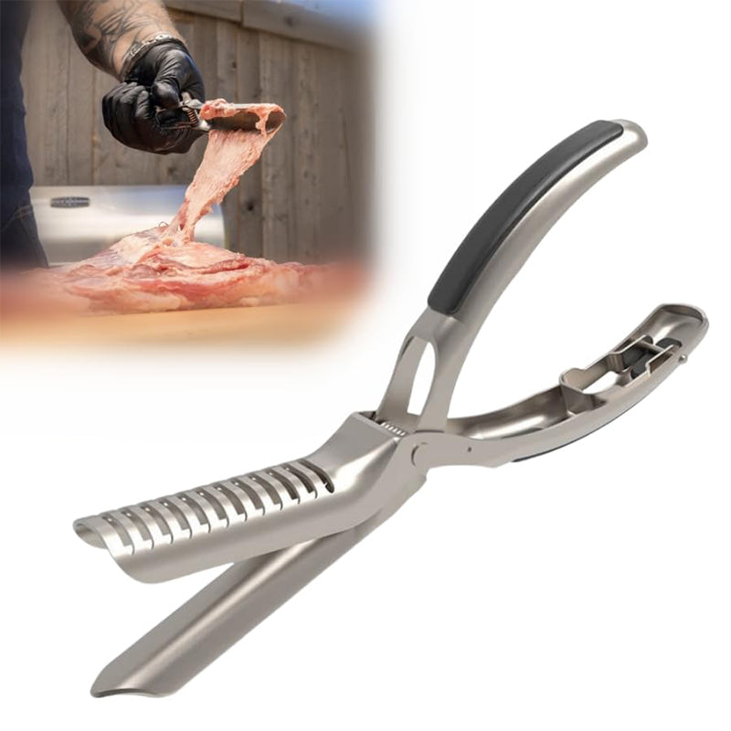 GrillMasterPro™ BBQ-Zange aus Edelstahl – Perfekter Griff für Rippchen & mehr | 1+1 GRATIS
