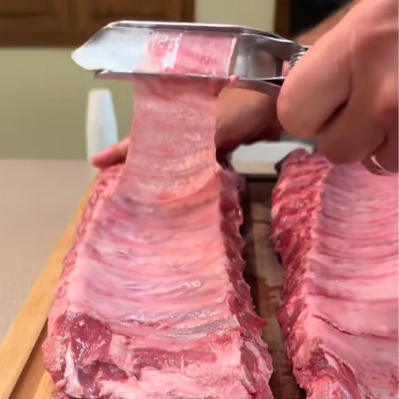 GrillMasterPro™ BBQ-Zange aus Edelstahl – Perfekter Griff für Rippchen & mehr | 1+1 GRATIS