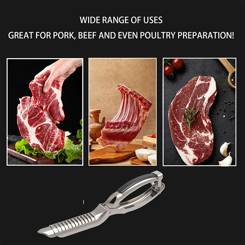 GrillMasterPro™ BBQ-Zange aus Edelstahl – Perfekter Griff für Rippchen & mehr | 1+1 GRATIS