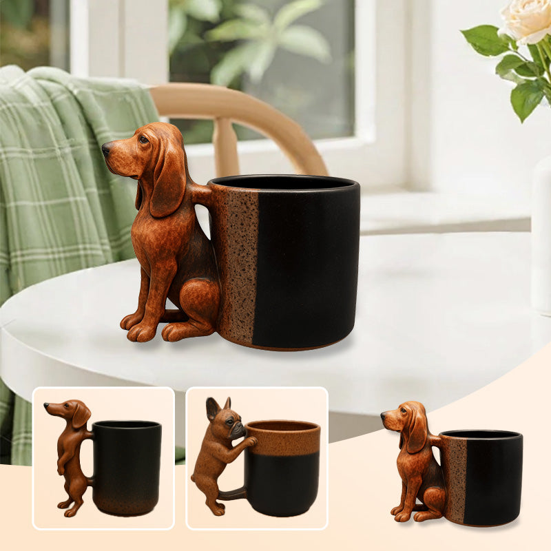 WuffCup™ – Kreativer Dackel-Becher für Deko & Genuss