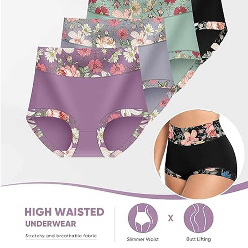 FloraFit™ Damenhöschen mit hoher Taille – Komfort & femininer Stil in perfekter Harmonie