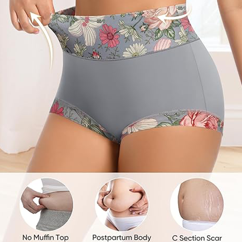 FloraFit™ Damenhöschen mit hoher Taille – Komfort & femininer Stil in perfekter Harmonie
