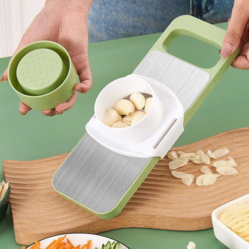 SafeSlice™ Multifunktionaler Gemüseschneider mit Handschutz