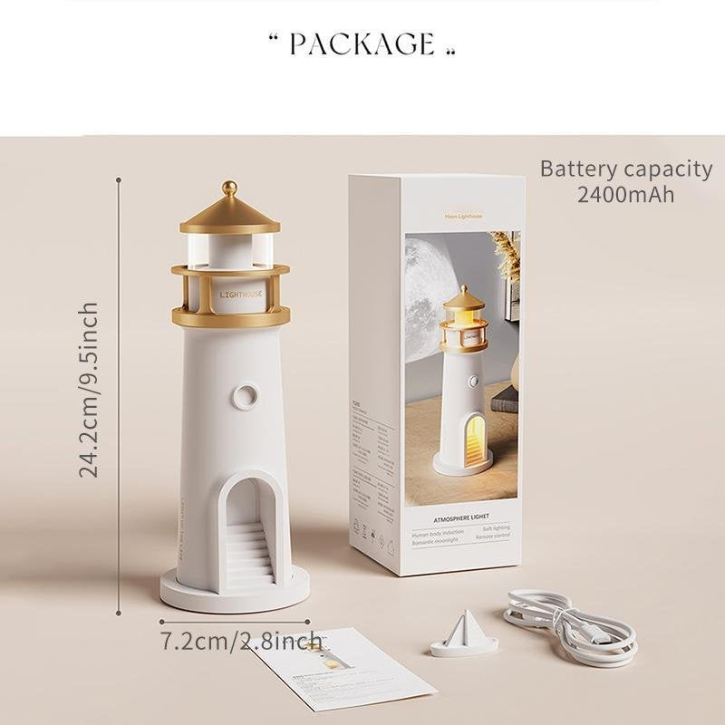 LumiTower™ – Kreatives LED-Nachtlicht im Leuchtturm-Design